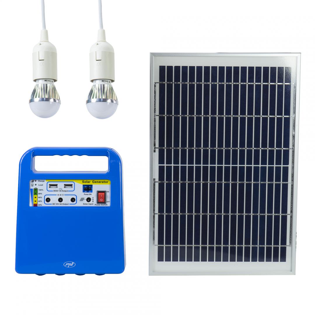 PNI SISTEM SOLAR FOTOVOLTAIC H01, GreenHouse H01 30W cu acumulator - imagine 8