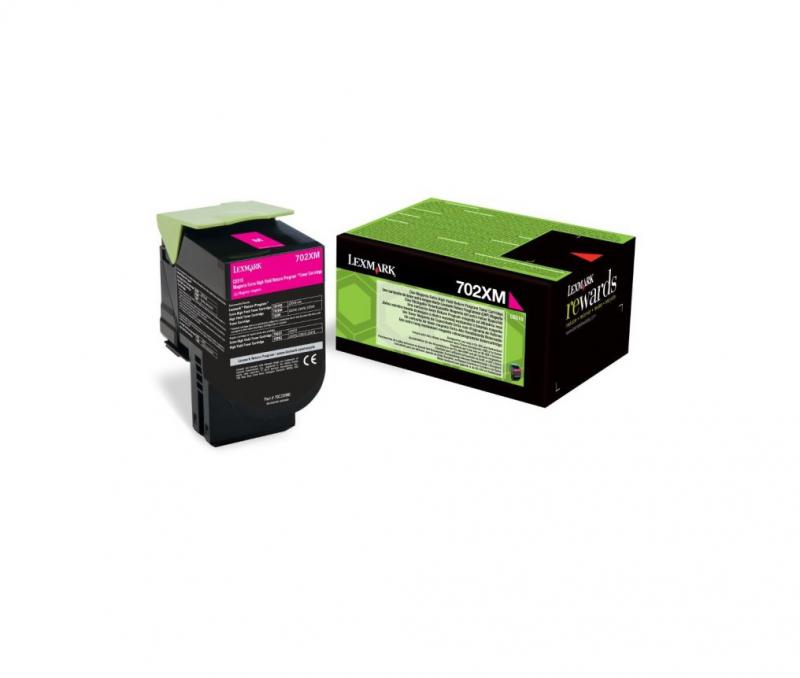 Toner Lexmark 702XM R, Magenta