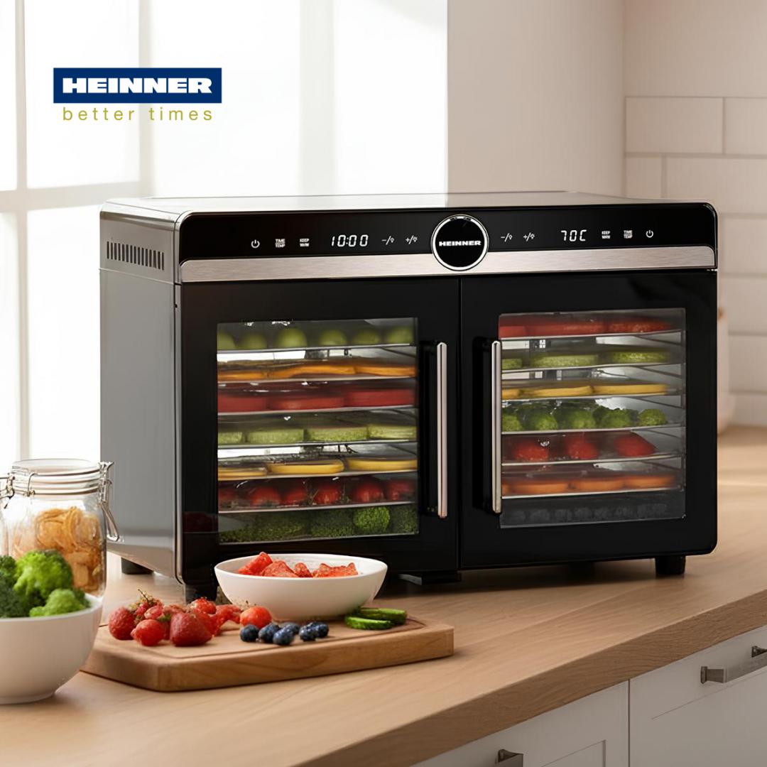 DESHIDRATOR FRUCTE SI LEGUME HEINNER DUALDRY ELITE HFD-KDDB1400BKSS - imagine 9