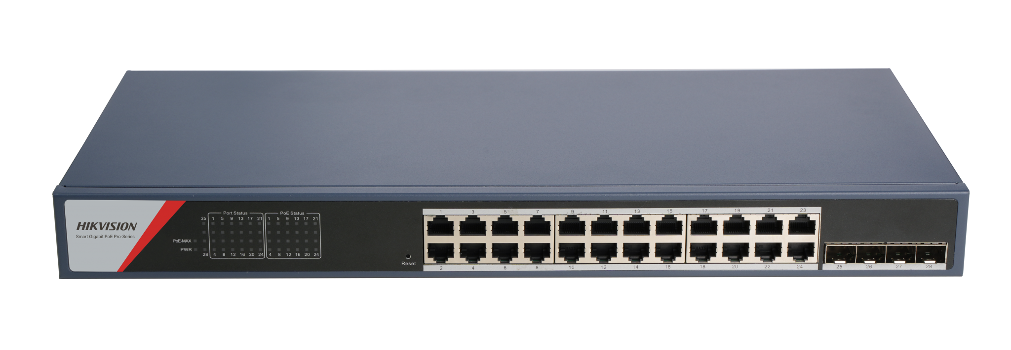 HK SWITCH POE 24 PORTURI SMART MANAGED DS-3E1528P-SI-24P4F