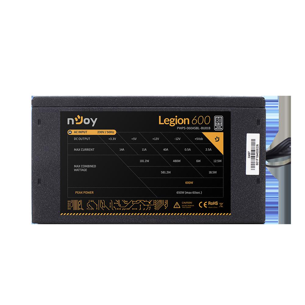 Sursa nJoy Legion 600, 80+ Silver, 600W - imagine 4