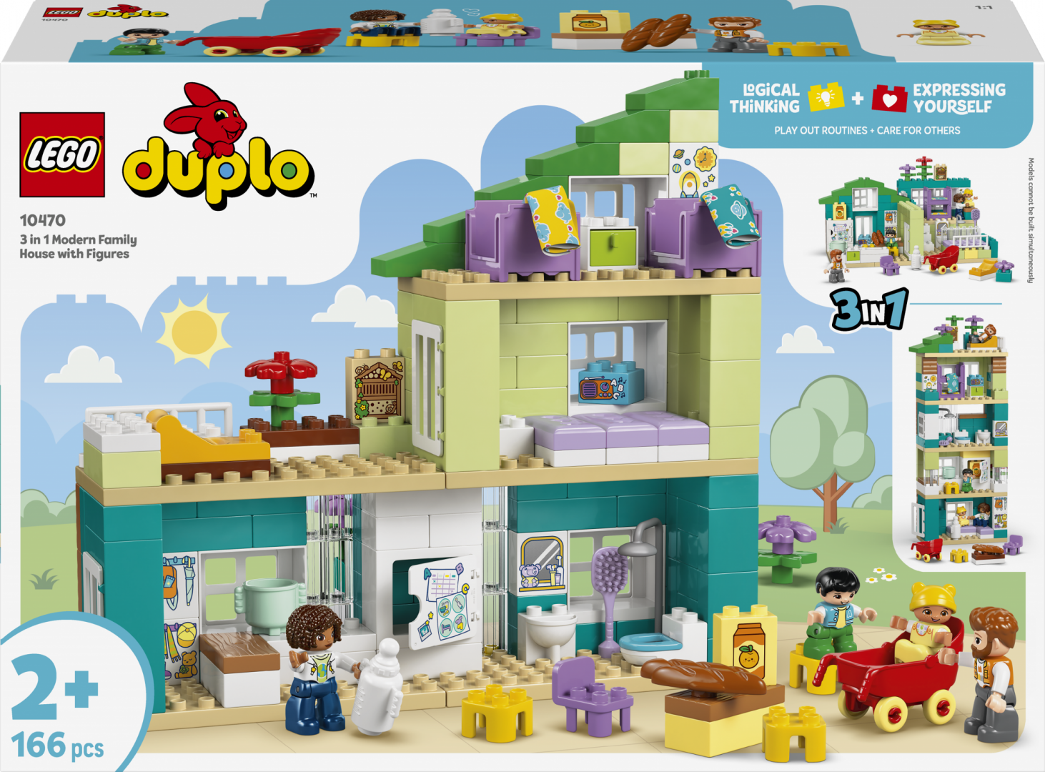 CASA MODERNA DE FAMILIE 3IN1, CU FIGURINE LEGO10470 - imagine 3