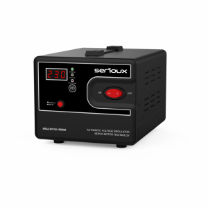 Stabilizator de tensiune Serioux Servo 124-1500VA, putere 1500VA/900W, tip servo