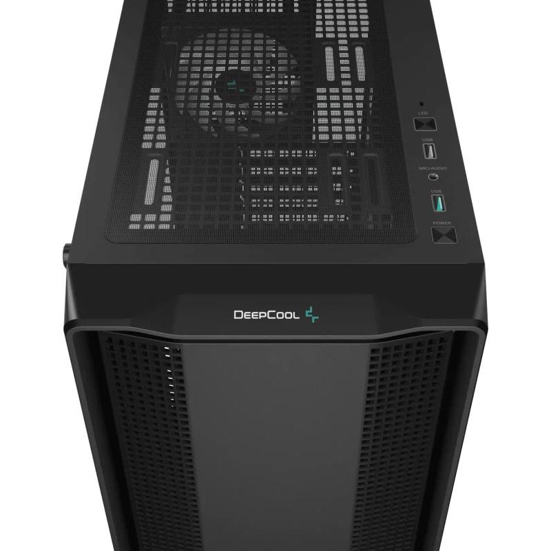Carcasa DEEPCOOL CC560 ARGB V2, RGB, Mid Tower, Black - imagine 9