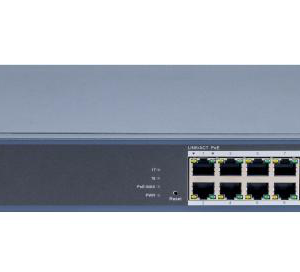 Switch PoE Hikvision DS-3E1518P-EI/M: 16 x gigabit PoE RJ45 ports,
