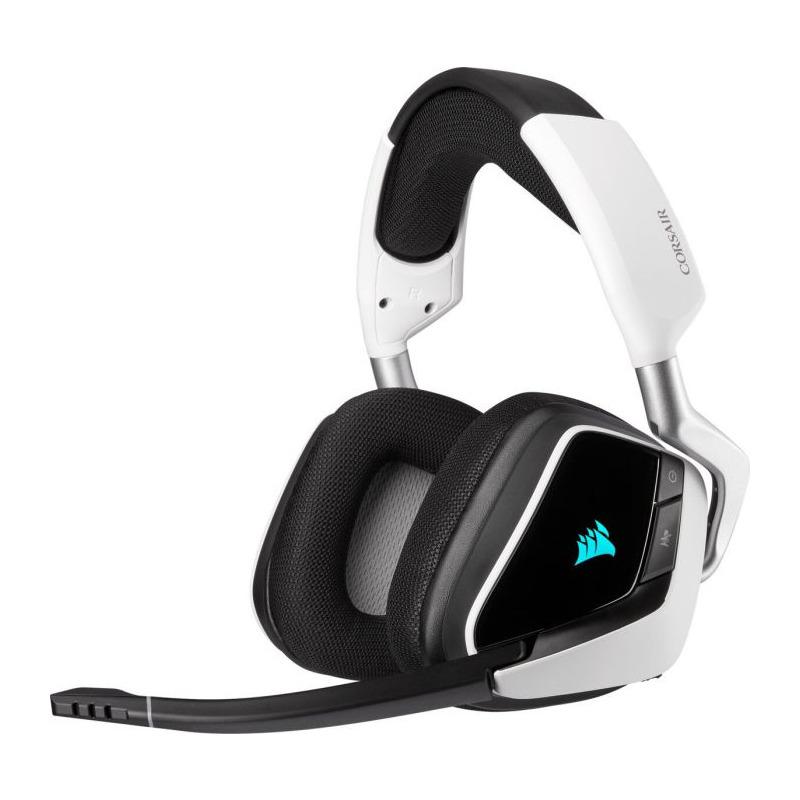 Casti Gaming Head-band Corsair VOID RGB ELITE, Wireless, Alb - imagine 3