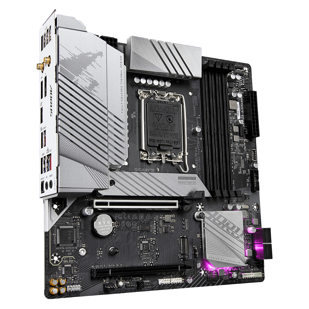 Placa de baza Gigabyte B760M AORUS ELITE AX, Socket 1700, - imagine 4