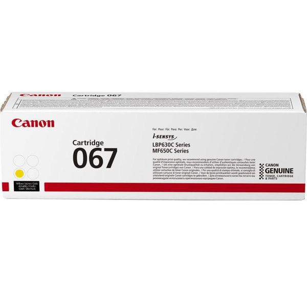 Toner Canon CRG067Y, Yellow