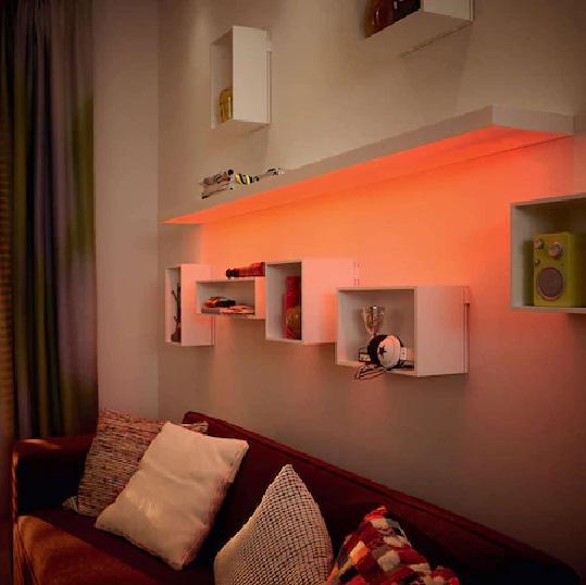Banda LED RGB Philips myLiving, 17W, 220-240V, 260 lm, lumina - imagine 5