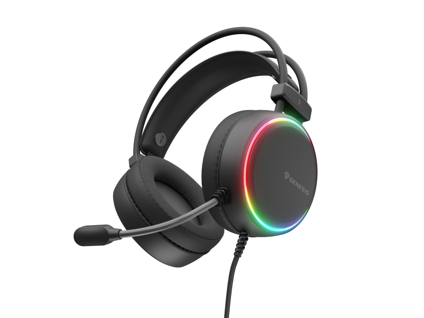 Casti Gaming Head-band Genesis Neon 613 G2, Wired, negru - imagine 3