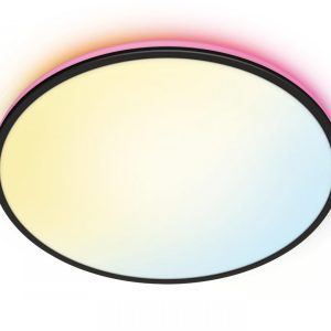 Plafoniera LED RGB WiZ Rune, Wi-Fi, Bluetooth, control vocal, 21W,