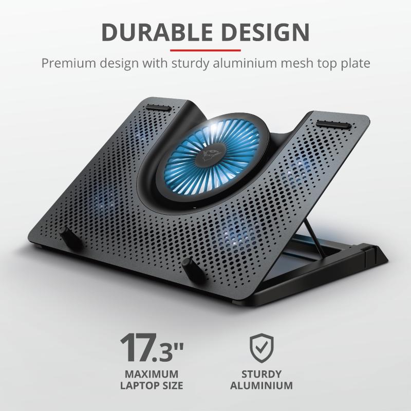 Stand/Cooler notebook Trust GXT 1125 Quno, max 17.3 inch, 5 - imagine 4
