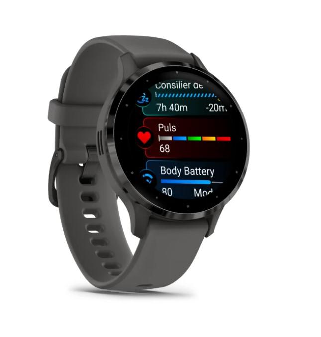 Ceas Garmin Venu 3S Pebble Gray Slate - imagine 4