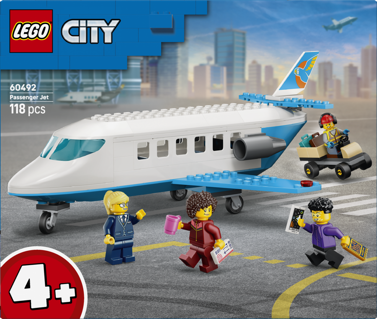 AVION CU REACȚIE PENTRU PASAGERI LEGO60492 - imagine 3