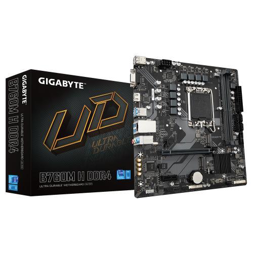 Placa de baza Gigabyte B760M H, Socket 1700, DDR4, Micro-ATX