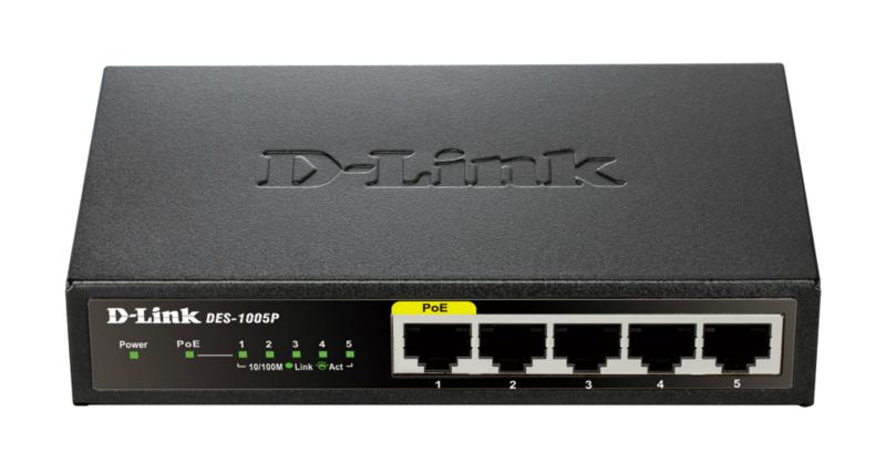 Switch D-Link DES-1005P, 5 port, 10/100Mbps - imagine 3