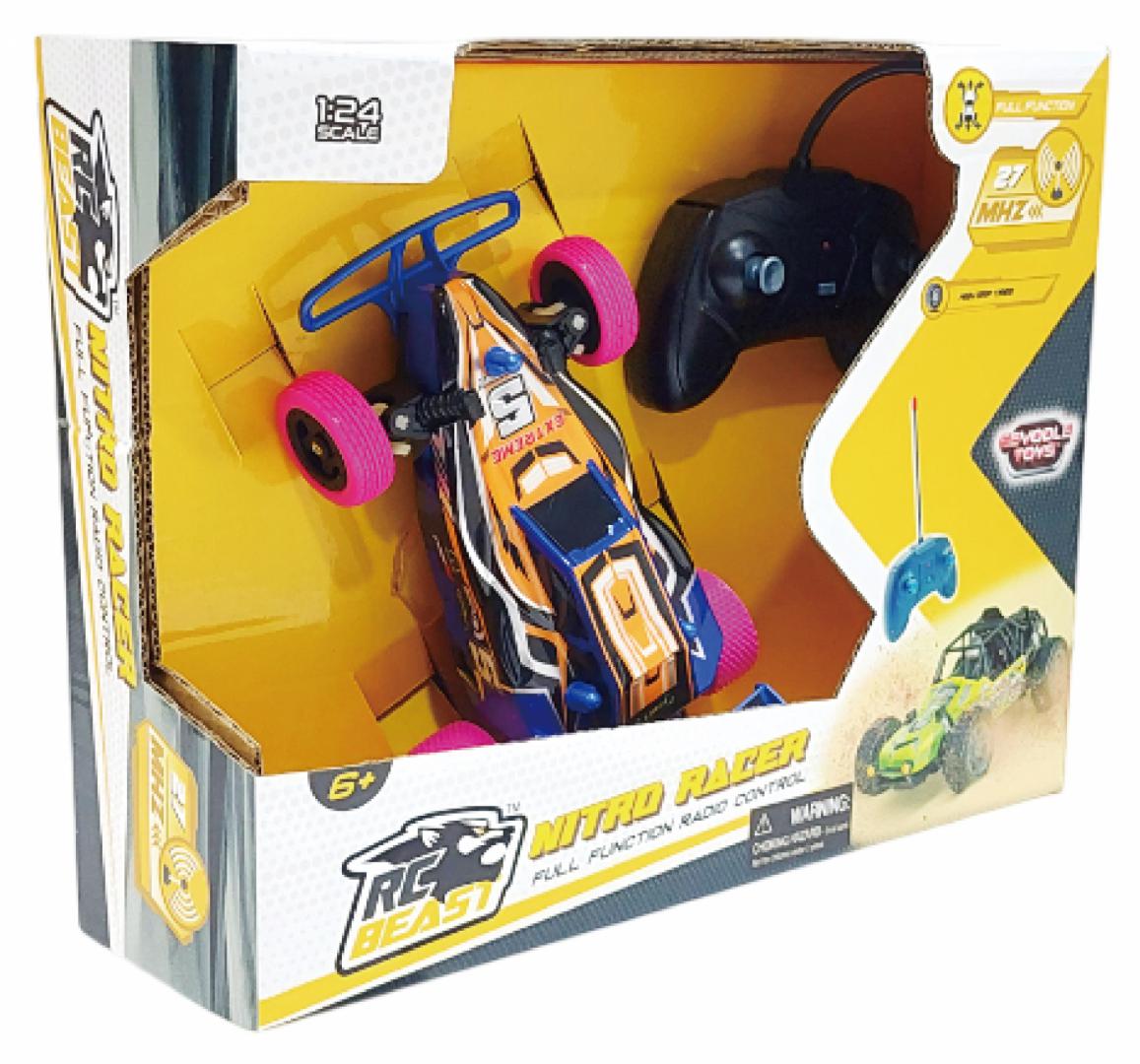 MASINUTA CU TELECOMANDA NITRO RACER, SCARA 1/24, 19CM, DIVERSE - imagine 5