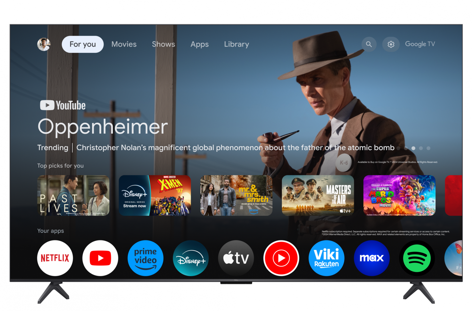 Televizor TCL QD-MiniLED 55C61K, 139 cm, Smart Google TV, 4K - imagine 3