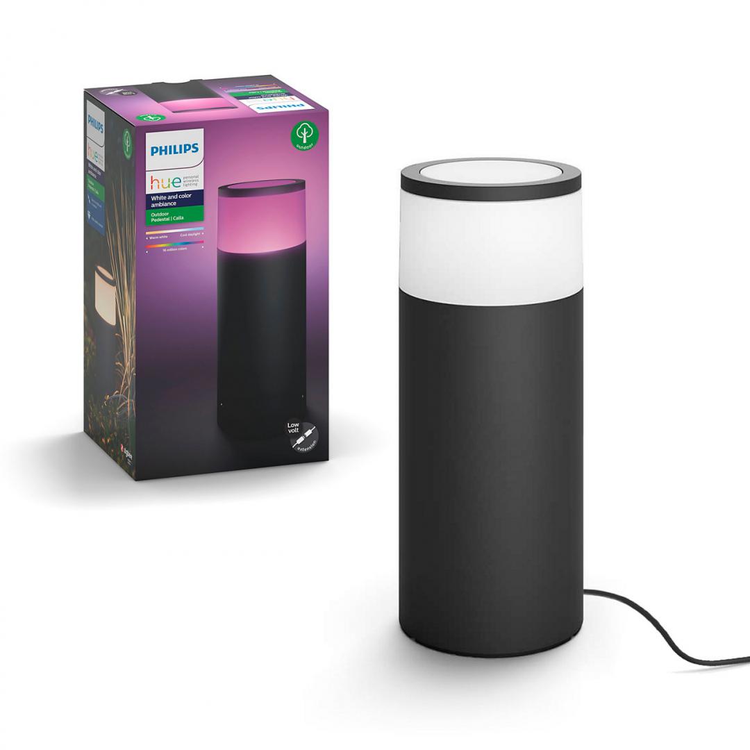 Stalp LED RGB extensie pentru iluminat exterior Philips Hue Calla, - imagine 14