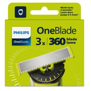 Rezerva OneBlade 360, QP430/50, otel inoxidabil, umed si uscat, kit