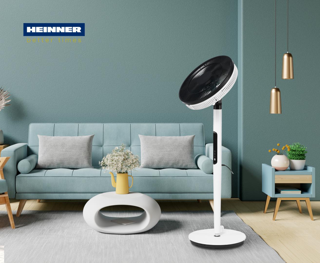 VENTILATOR CU PICIOR HEINNER HMSF-9BK - imagine 7
