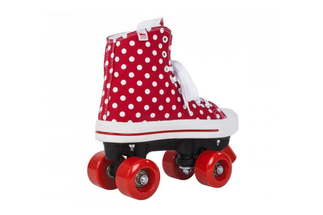 ROLE ROOKIE CANVAS HIGH POLKA DOTS 36.5 ROSU ALB - imagine 3