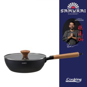 TIGAIE WOK + CAPAC 24X7.5 CM, RIKITO WATANABE, SAMURAI GOURMET,