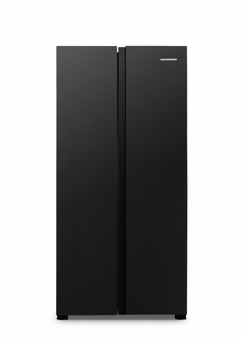 Side by Side HEINNER HSBS-441NFBKF+, No-frost, 441 L, Clasa F,