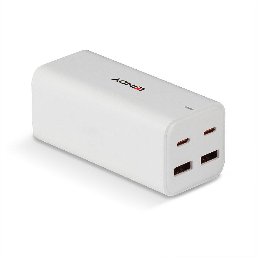 Incarcator Lindy USB Type-A & C, intrare EC-C7 Female , - imagine 4
