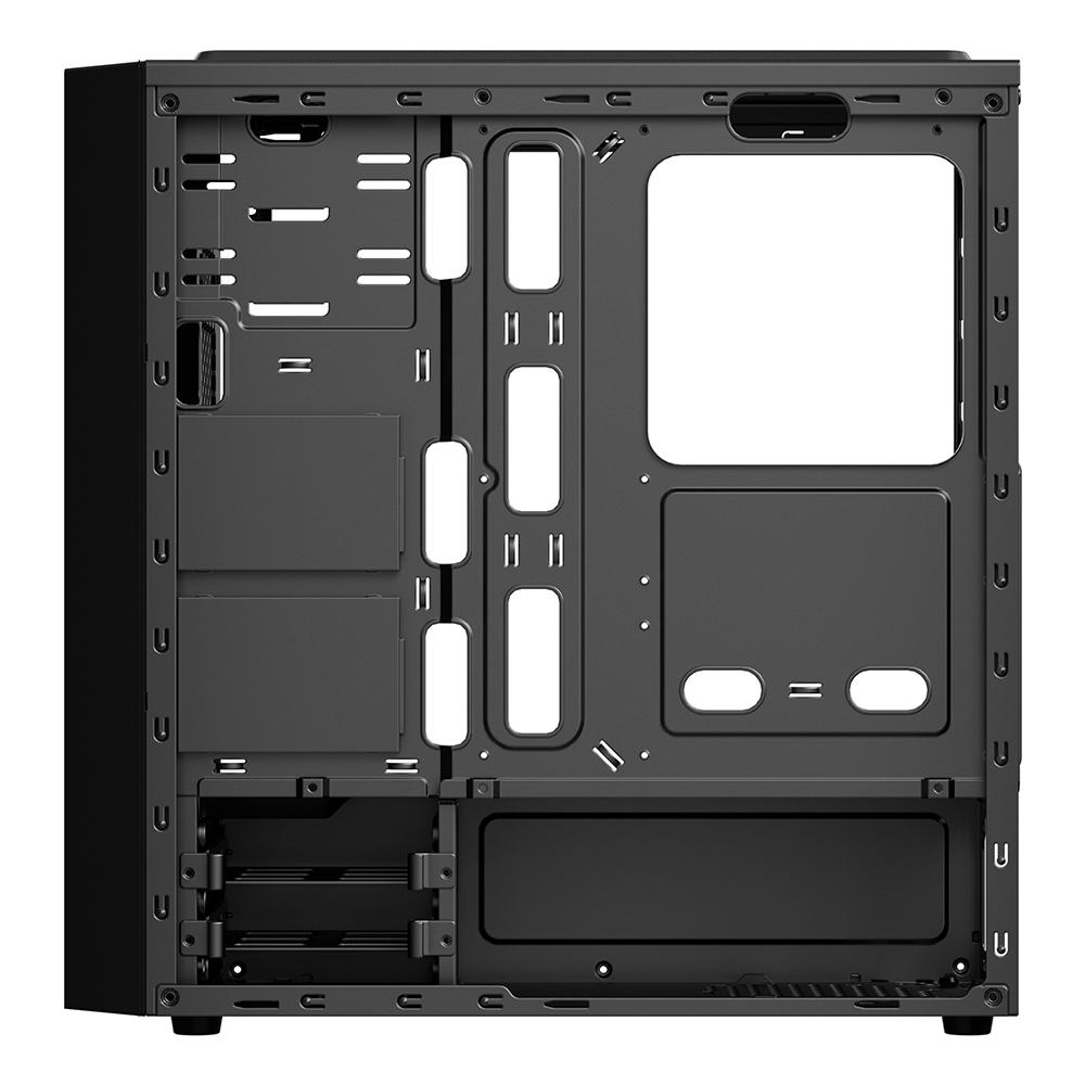 Carcasa SPACER SPCS-GC-TOP-GLASS, Mid Tower, Black - imagine 5
