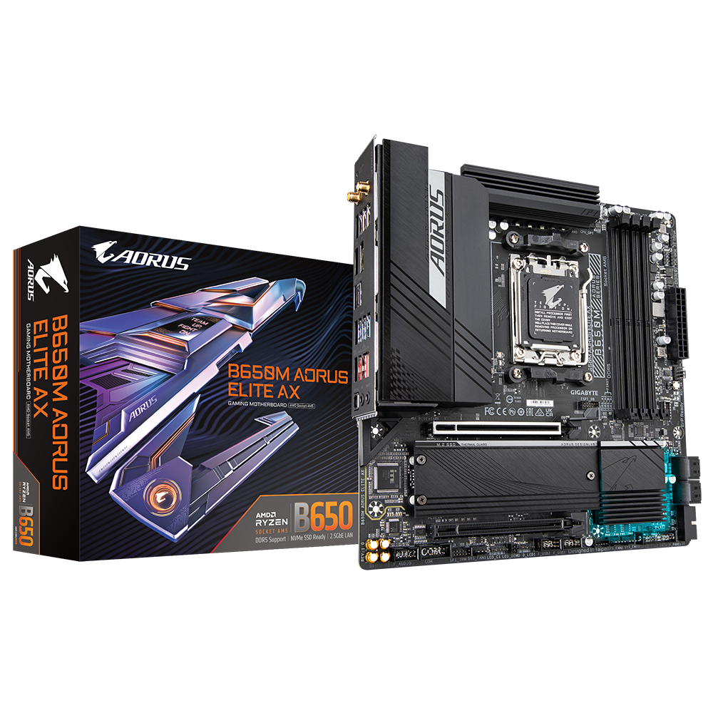 Placa de baza Gigabyte B650M AORUS ELITE AX, Socket AM5,
