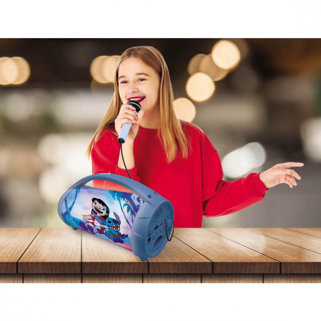 BOXA CU MICROFON SI LUMINI, STITCH - imagine 6