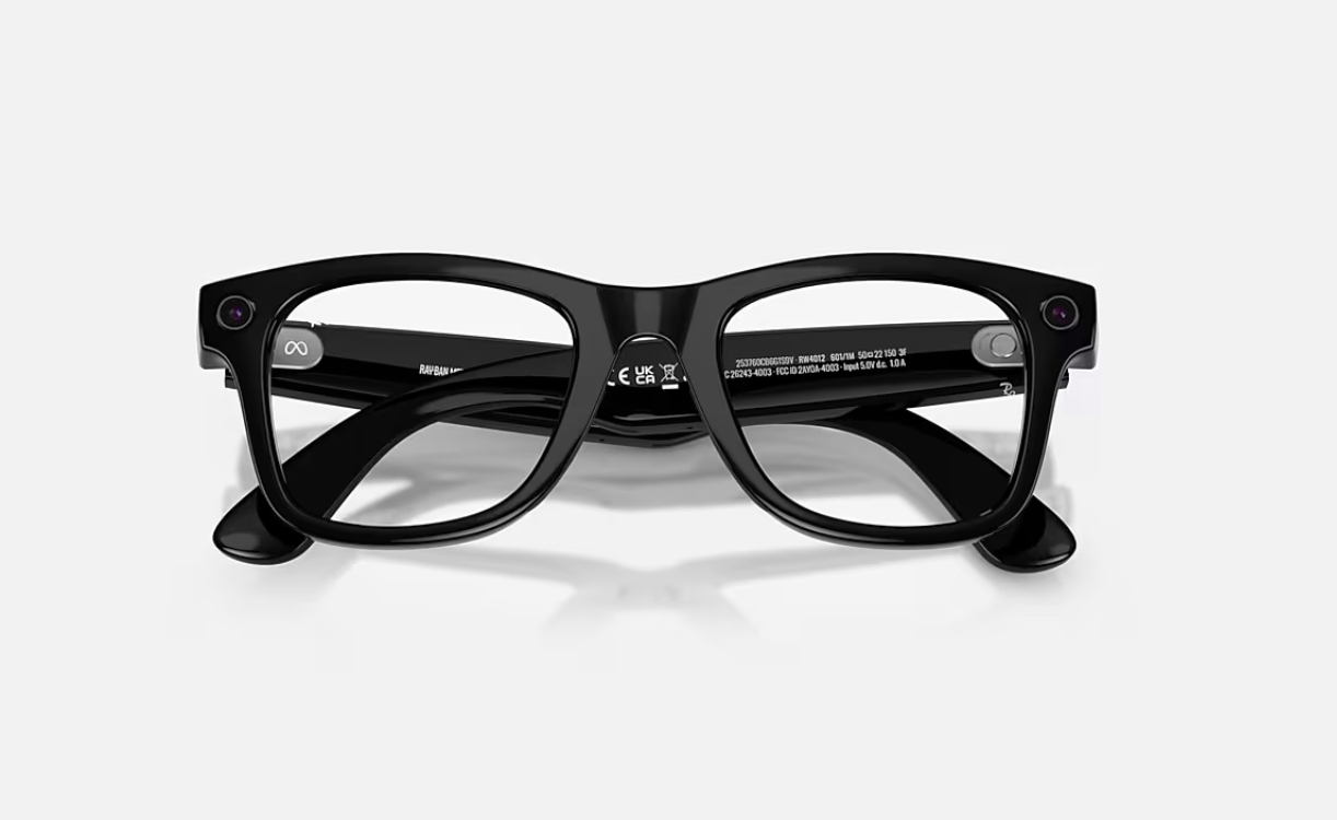ORW4012 META WAYFARER High Bridge Fit - Shiny Black - - imagine 5
