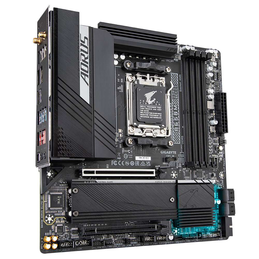 Placa de baza Gigabyte B650M AORUS ELITE AX, Socket AM5, - imagine 5