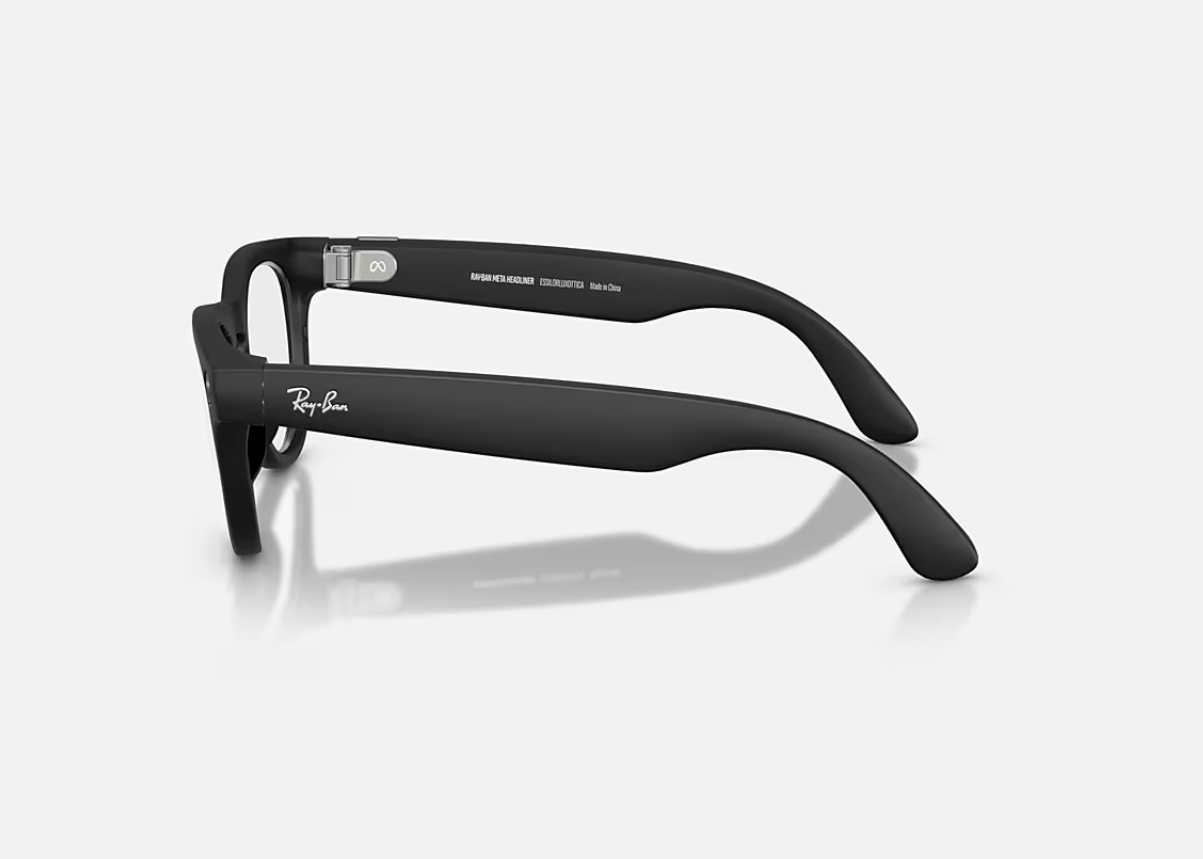 Ray-Ban Meta Headliner Gen 2 AI Glasses Matte Black/Clear RW4013 - imagine 4