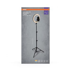 Lampa LED circulara portabila OSRAM Selfie RING cu TREPIED, 6W,