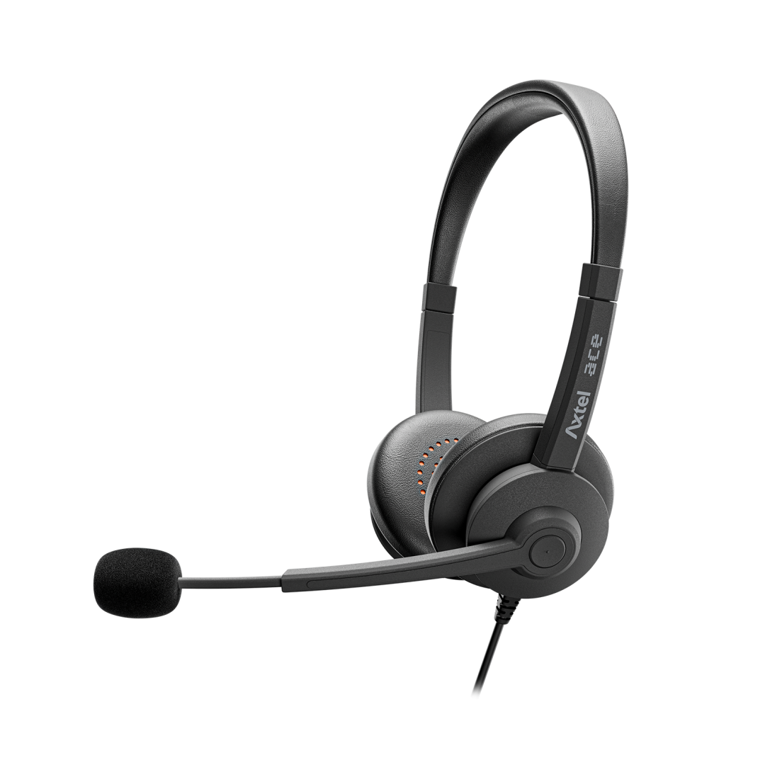 Casti Head-band Axtel AXH-ACEUCD, Wired, Negru - imagine 5