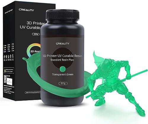 CREALITY Rasina Standard plus rigida fotosensibila, 500g, culoare transparent Green,