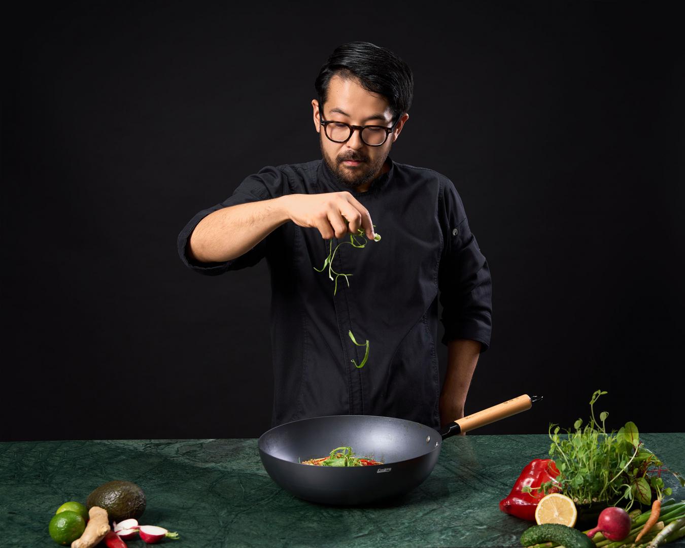 TIGAIE WOK 32X9 CM, RIKITO WATANABE, SAMURAI GOURMET, COOKING BY - imagine 9