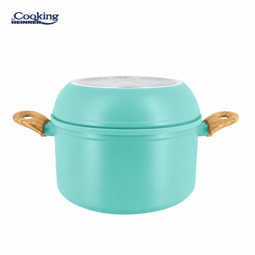 SET 8 PIESE DIN ALUMINIU FORJAT MARBELLA TURQUISE, COOKING BY - imagine 3