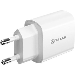 Incarcator Tellur 20W, intrare: AC 100-240V~50/60Hz 0.6A Max ieșire USB-C