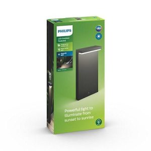 Stalp LED pentru iluminat exterior Philips Bustan, 2x4.5W (70W), 1000lm