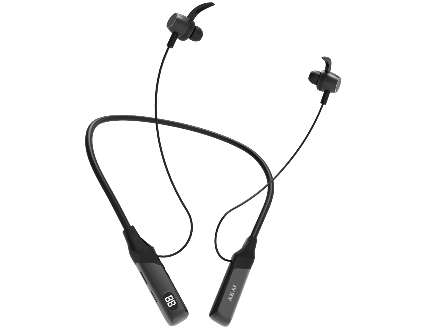 Casti Head-band AKAI BTN-B100, Wireless, Negru - imagine 11