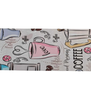 Covoras printat 40x120 Coffee, cauciuc antialunecare