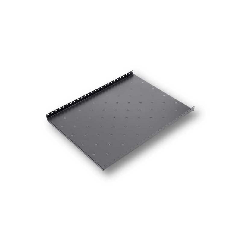 Raft fix capacitate ridicata pentru rack podea 800mm, negru RAL9004