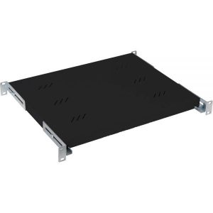Raft fix perforat Triton 19" 1U/250 capacitate incarcare 40kg, gri