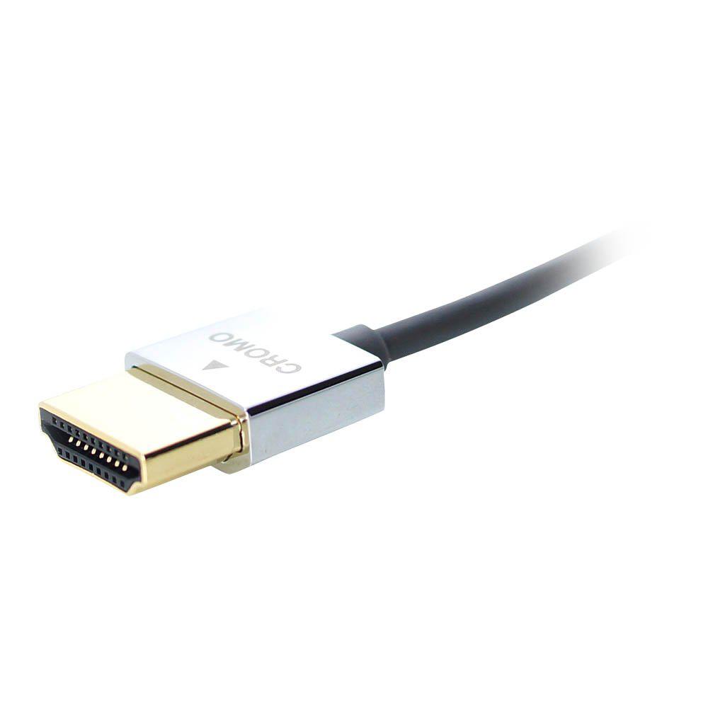 Cablu Lindy LY-41672, HDMI Cromo Slim with Ethernet, 2m, negru - imagine 4