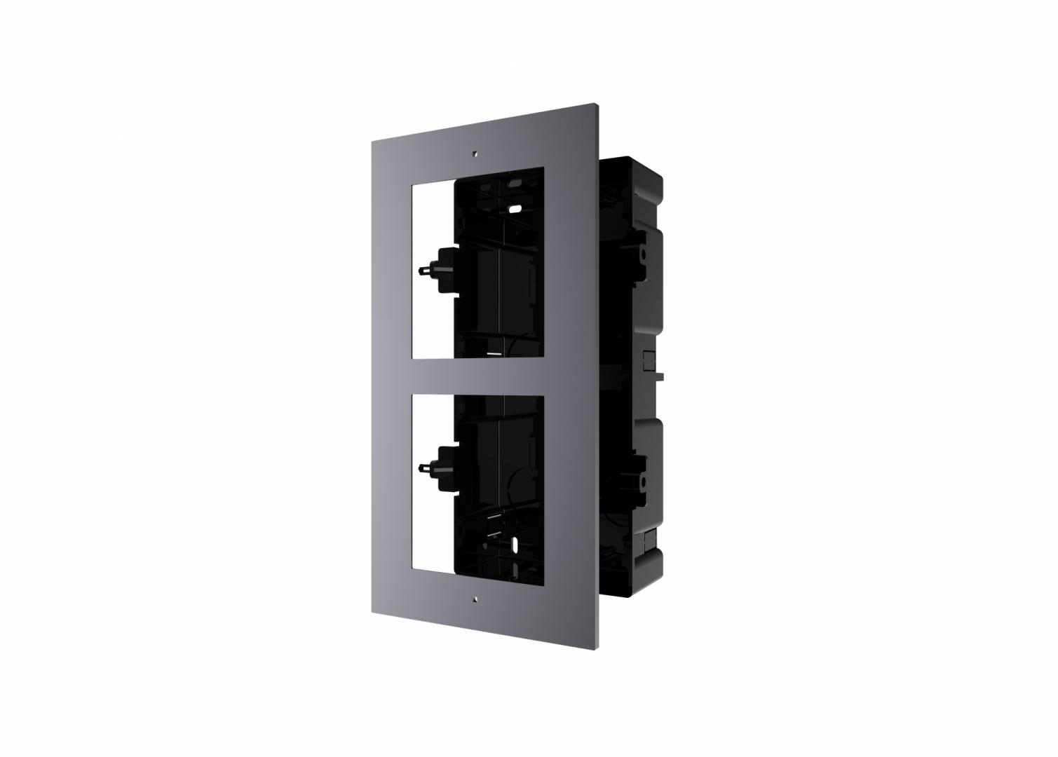 Panou frontal pentru 2 module de videointerfon modular Hikvision DS-KD-