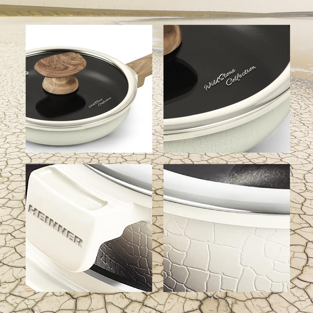 CASEROLA ALUMINIU+CAPAC 18x9 CM, WILD STONE, COOKING BY HEINNER - imagine 6