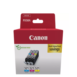 Cartus CANON CLI-521, Cyan, Magenta, Yellow